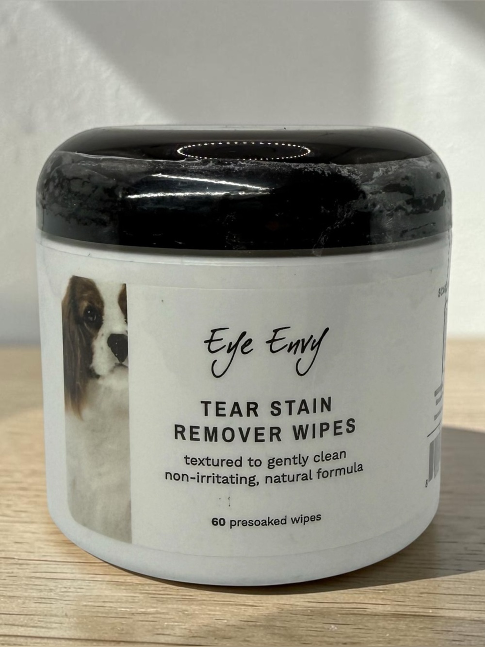 Eye Envy Tear Stain Wipes for Dogs 60 Count Gently Cleans Loosen Debris EXP 4/29